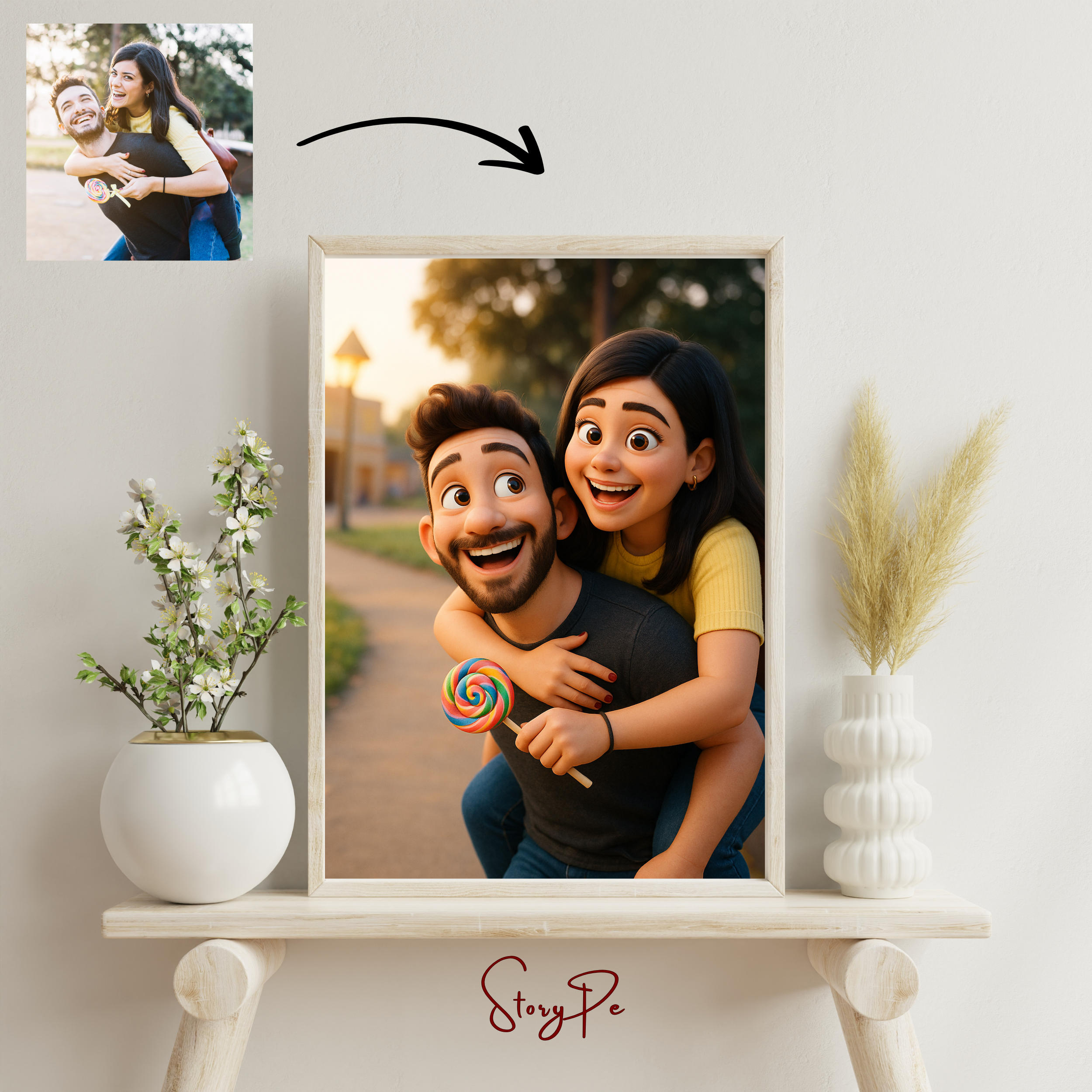 StoryPe - Pixar Style Inspired Custom Photo Frame