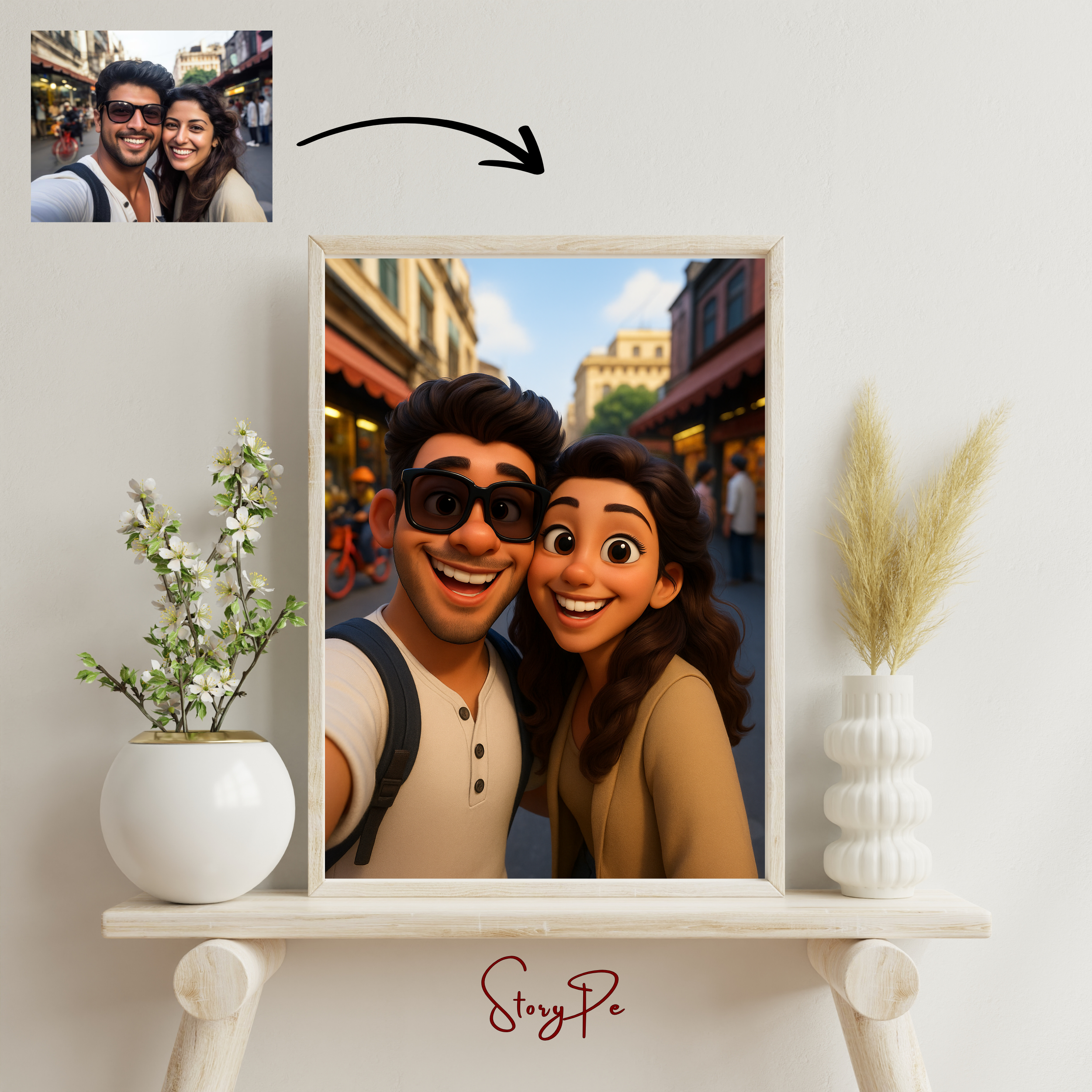 StoryPe - Pixar Style Inspired Custom Photo Frame