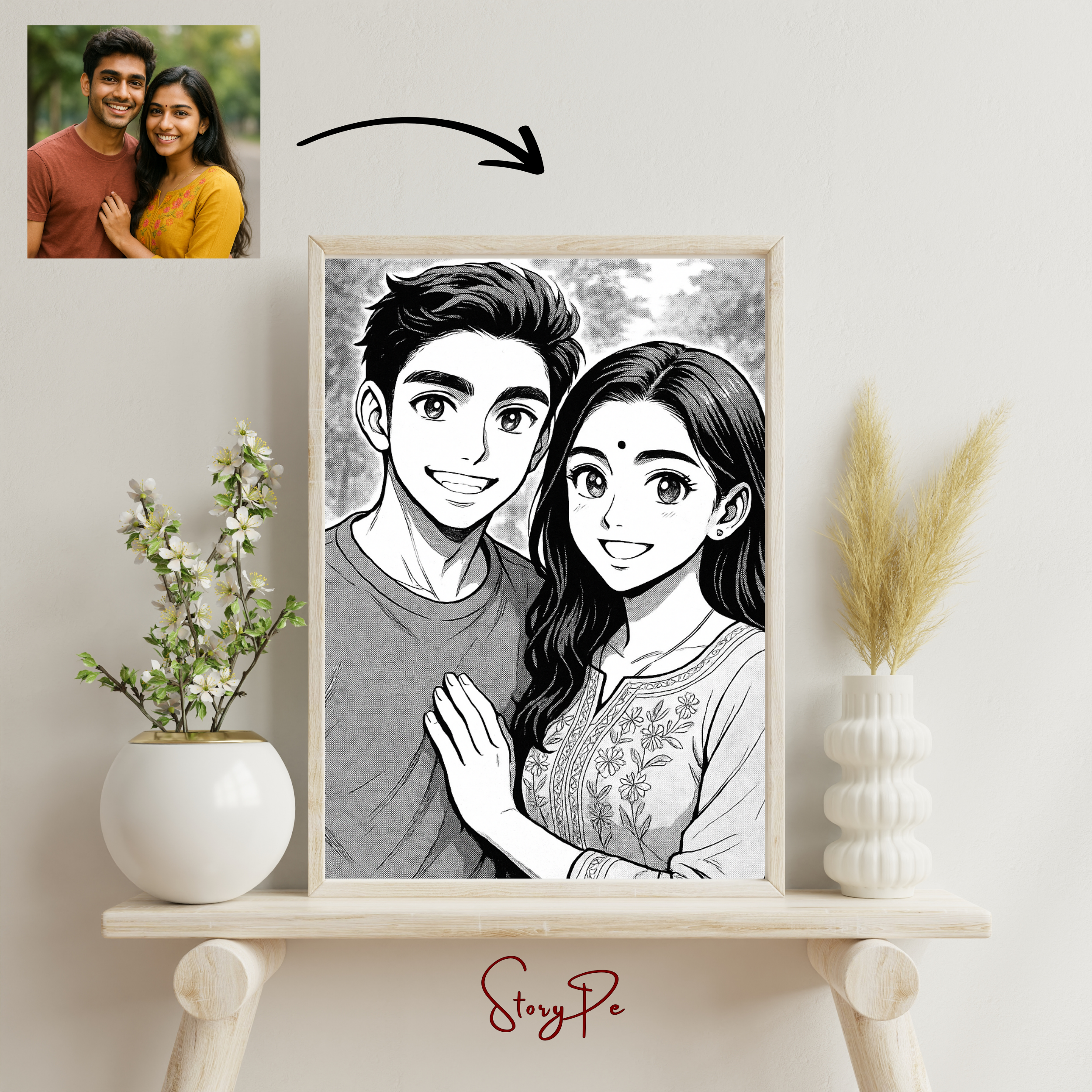 StoryPe - Manga Style Anime Inspired Custom Photo Frame