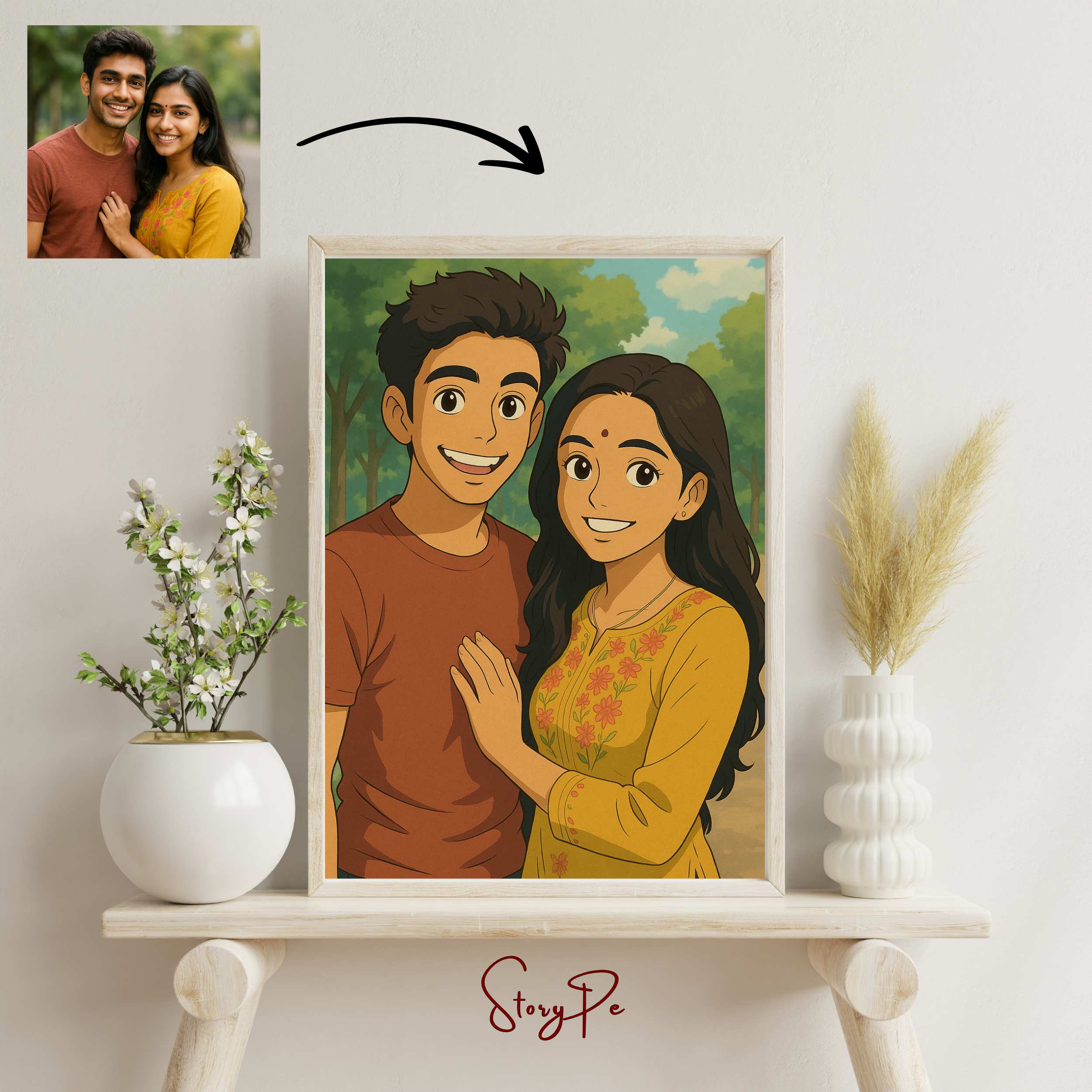 StoryPe - Ghibli Art Inspired Custom Photo Frame