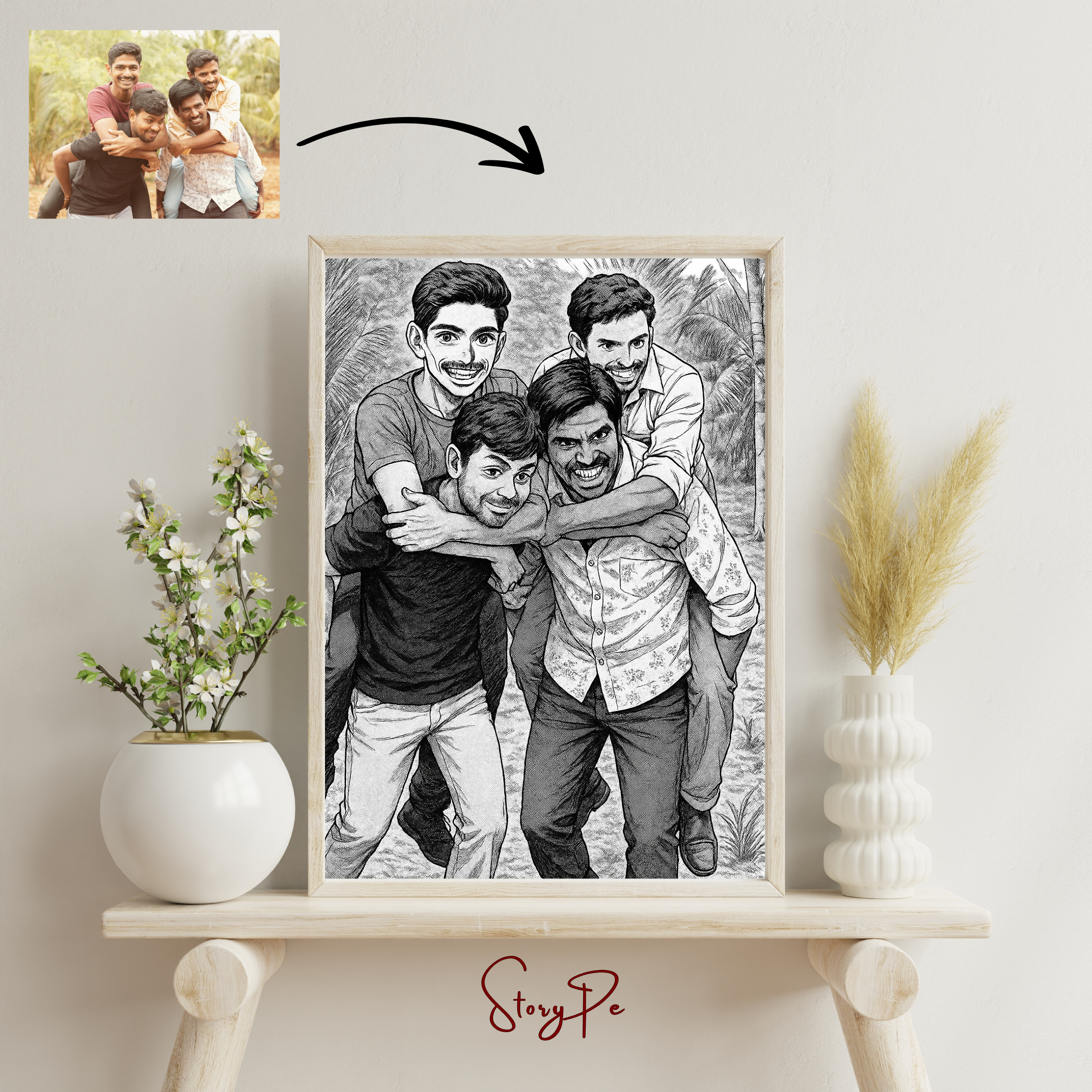 StoryPe - Manga Style Anime Inspired Custom Photo Frame