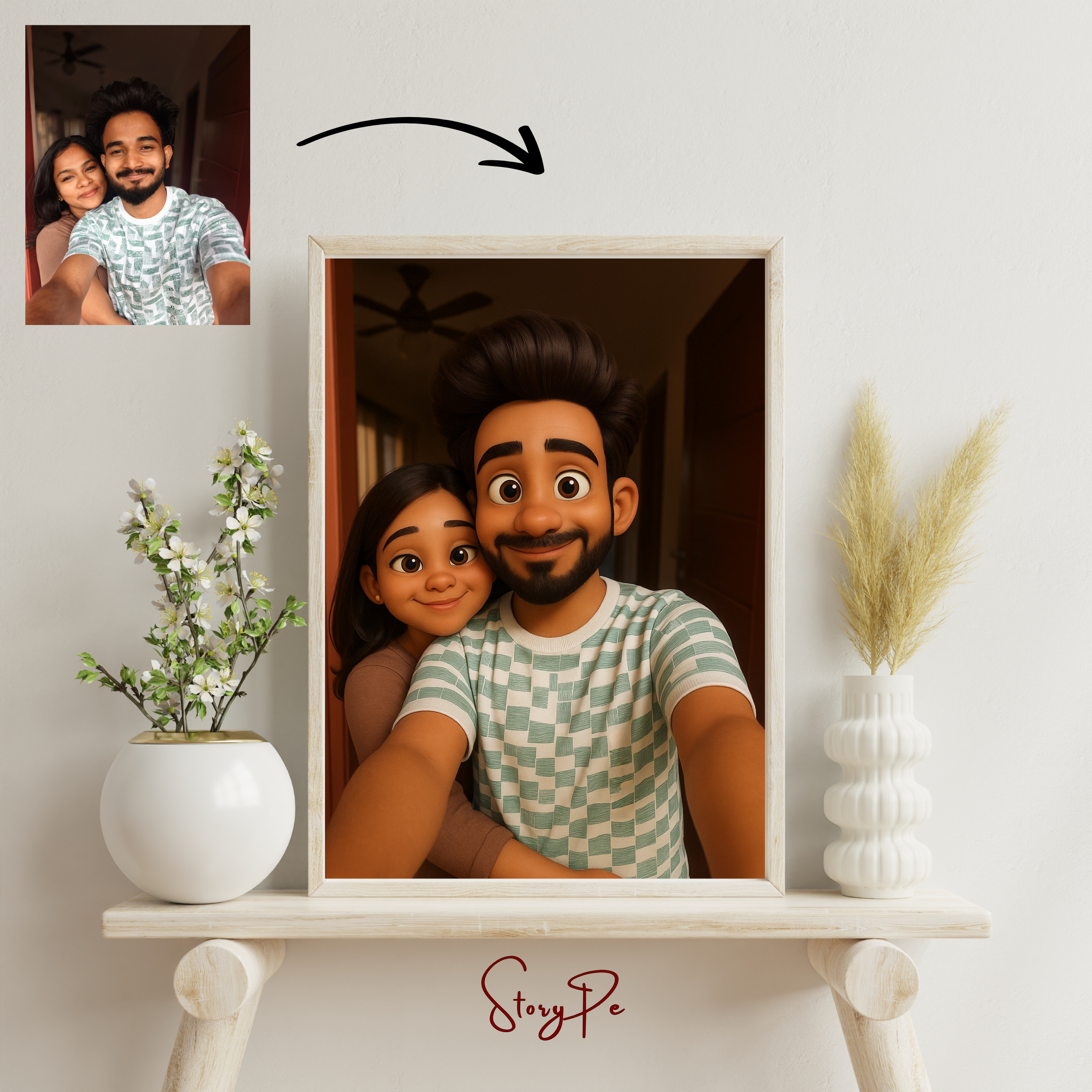 StoryPe - Pixar Style Inspired Custom Photo Frame