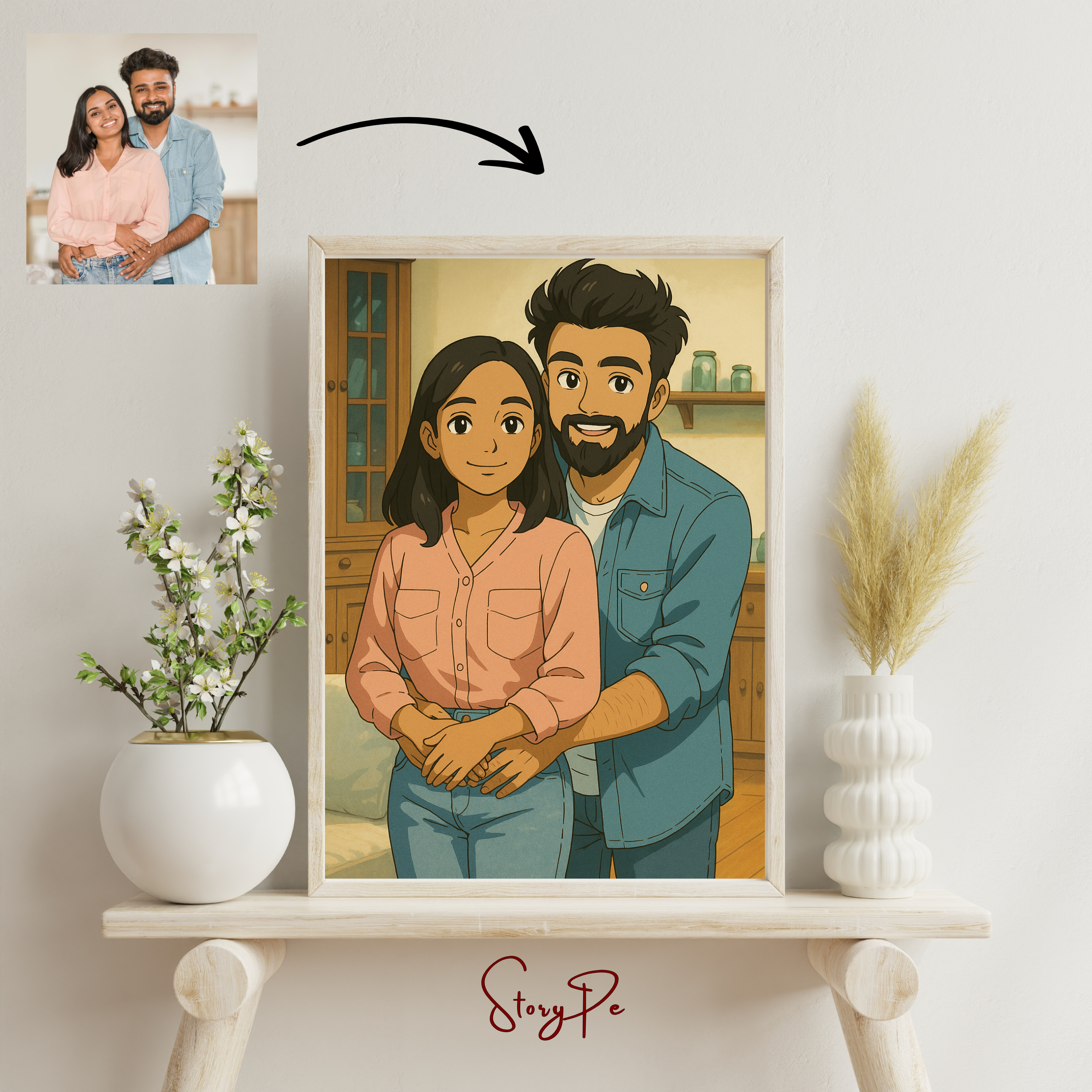 StoryPe - Ghibli Art Inspired Custom Photo Frame