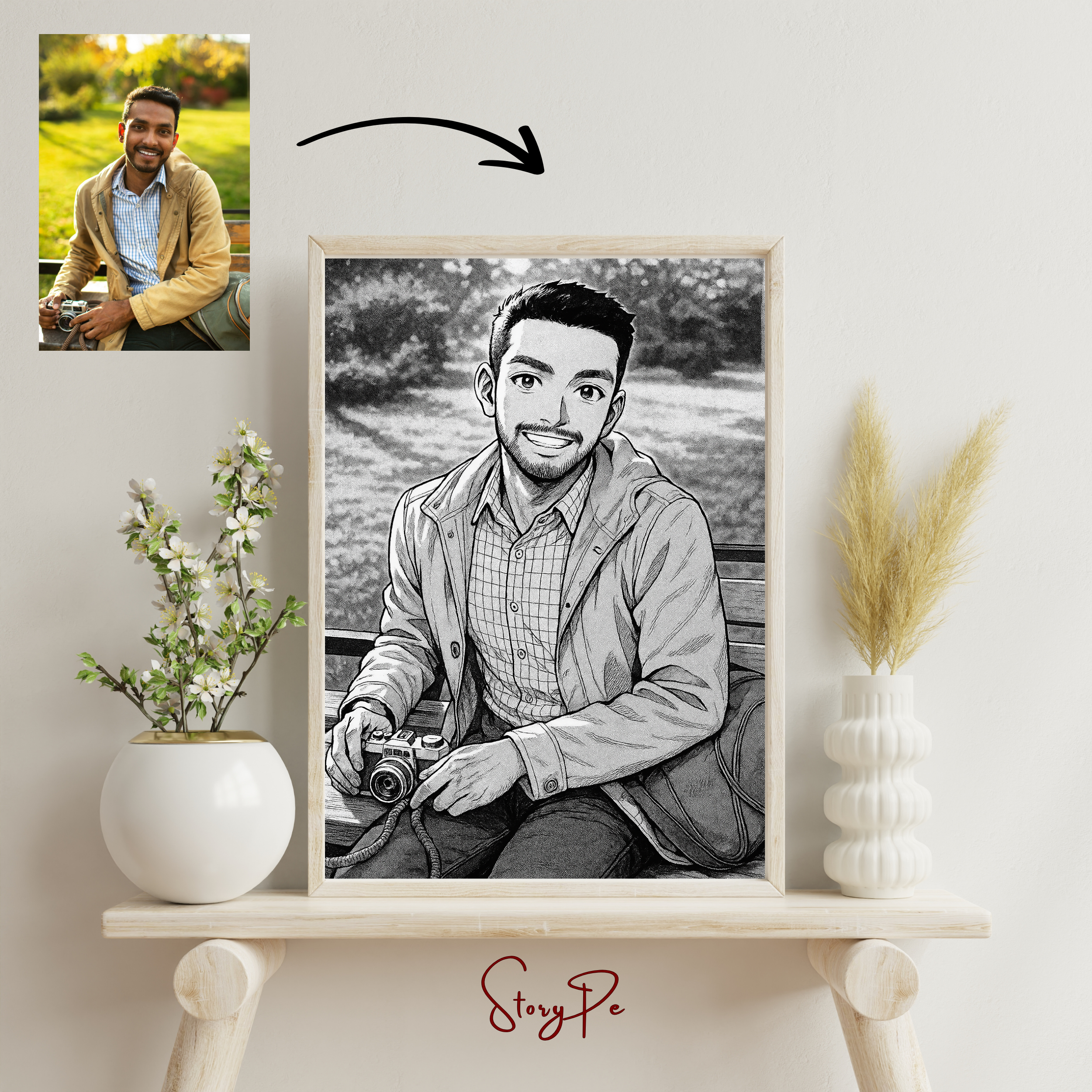 StoryPe - Manga Style Anime Inspired Custom Photo Frame