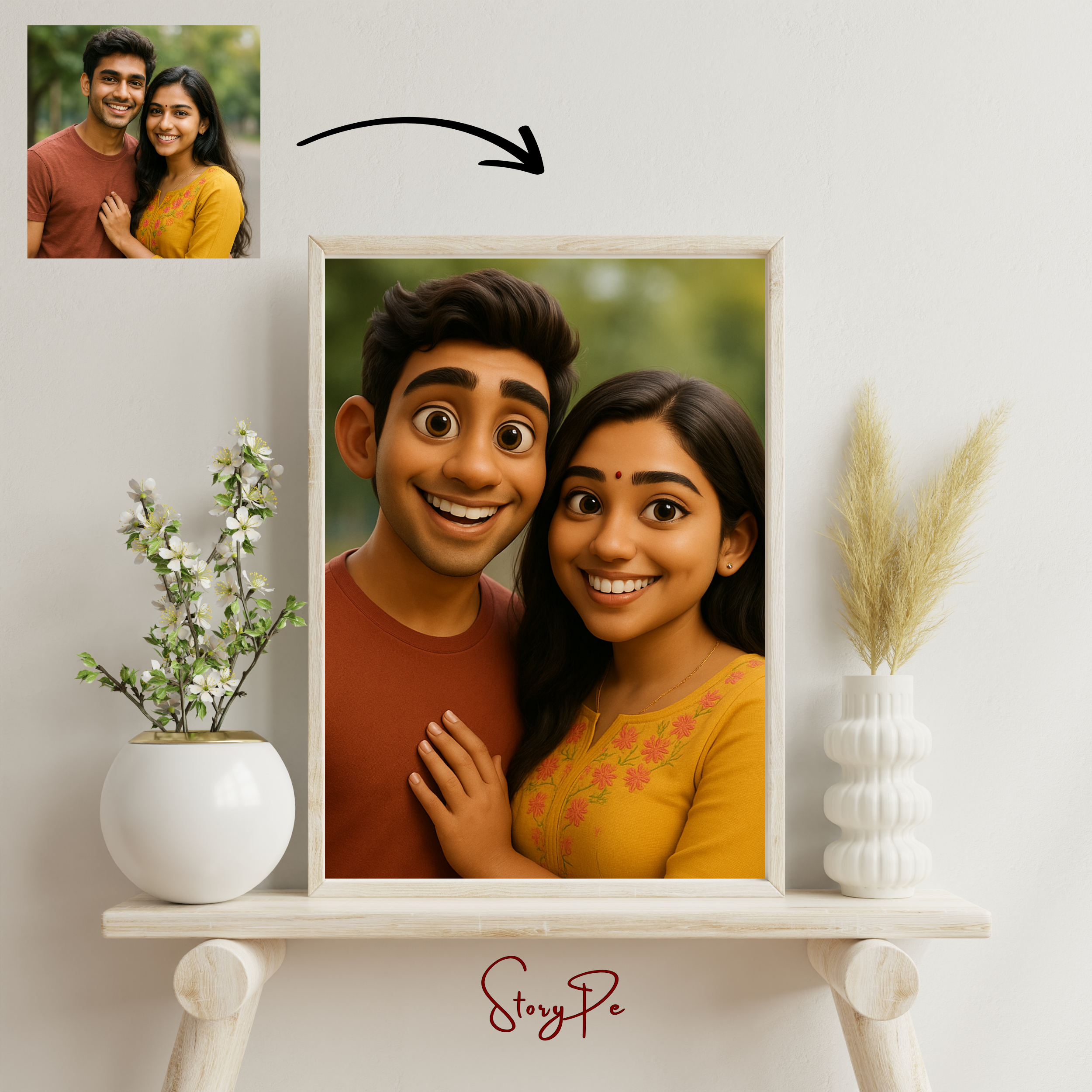 StoryPe - Pixar Style Inspired Custom Photo Frame