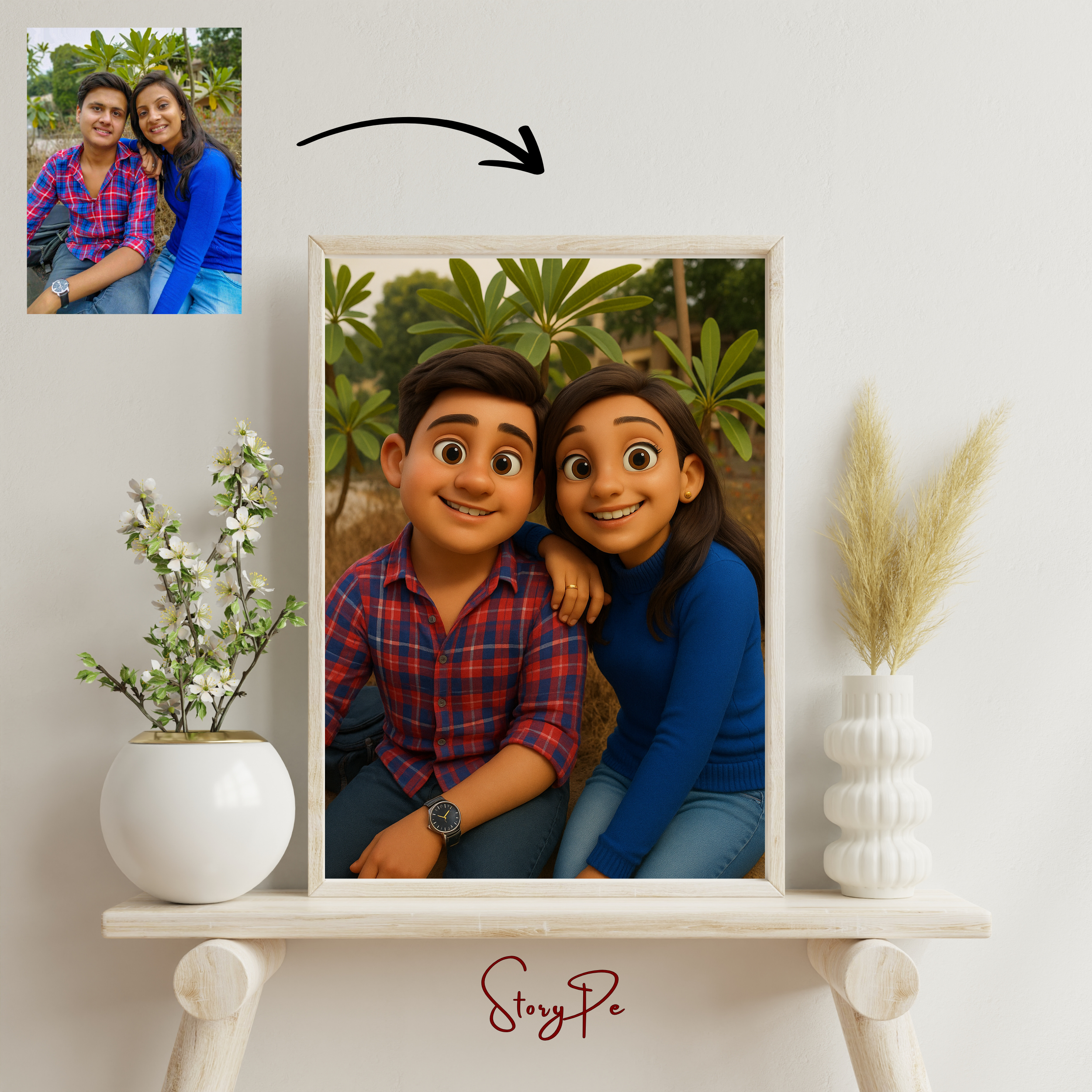 StoryPe - Pixar Style Inspired Custom Photo Frame