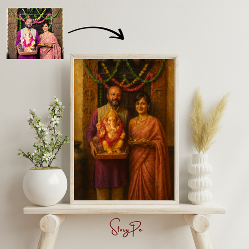 StoryPe - Digital Oil Painting Custom Photo Frame